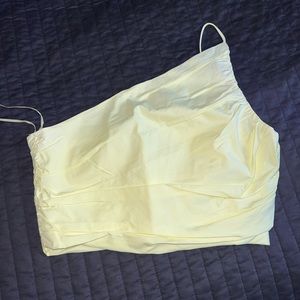 zara one shoulder crop top